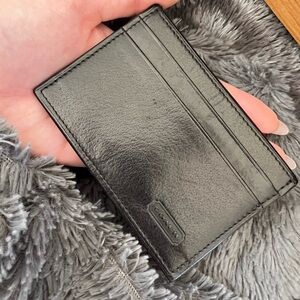 Vintage Coach Black Leather Card Holder Slim Case